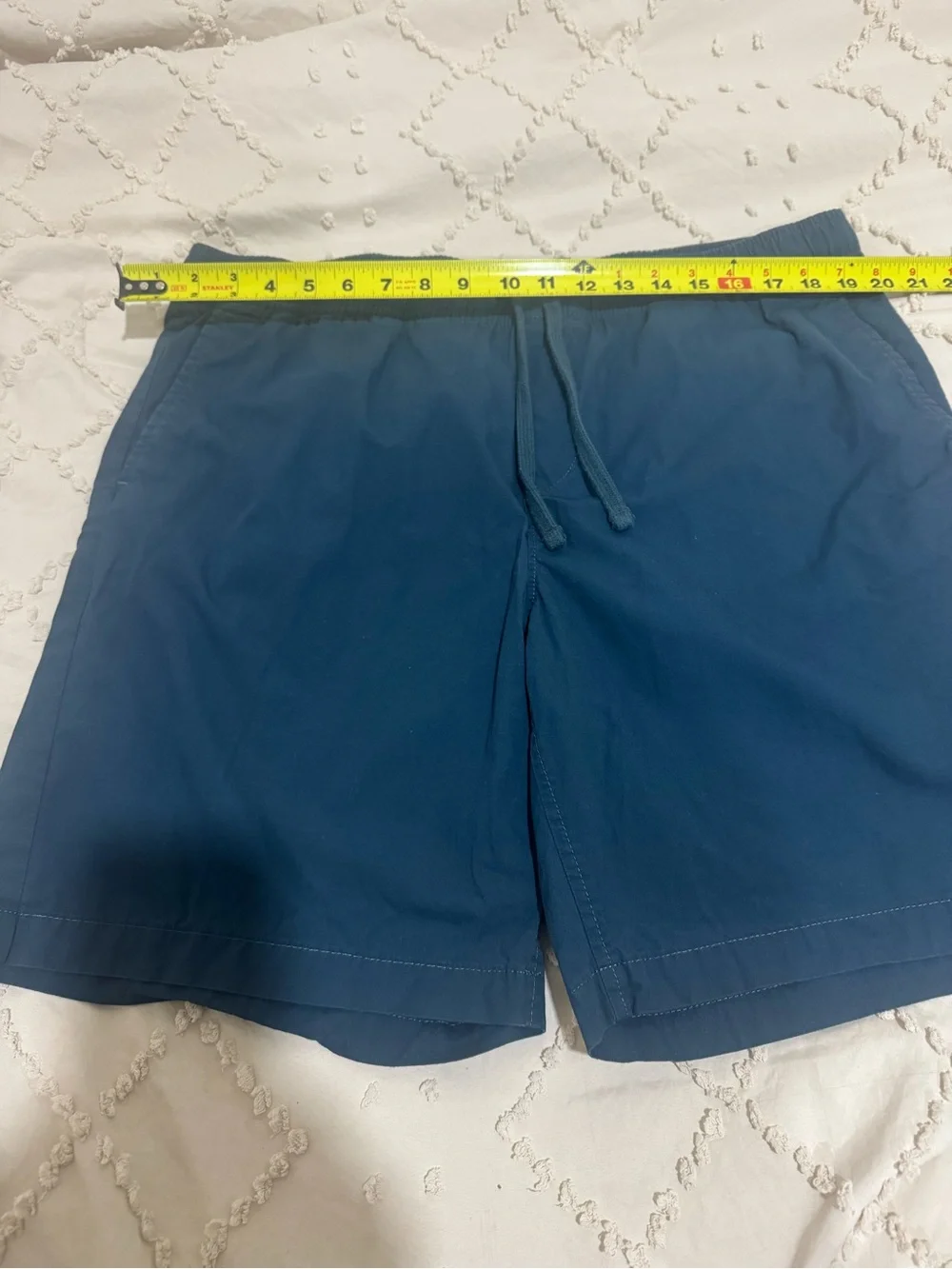 Banana Republic Men’s Deck Shorts Size L Blue Drawstring Elastic Waist